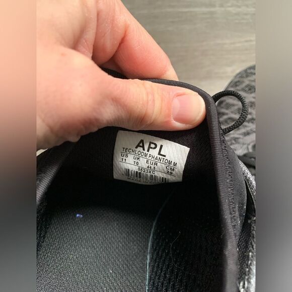 APL Techloom Phantom Sneakers Performance Sneakers Gray Black Men’s Size 11 Used - Picture 4 of 16